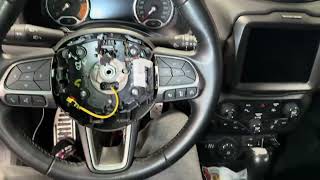 Leather and heated steering wheel replacement. Kierownica skórzana i grzana zamiana. Jeep Renegade