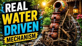 Diy water powered pounder Corn machine 🤌 01 | Real water driven mechanism 😱 Diy Water Powered Pounder Corn Machine 11