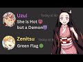 If Demon Slayer Hashiras Played Red Flag 🚩 or Green Flag ✅ | Demon Slayer Discord Server