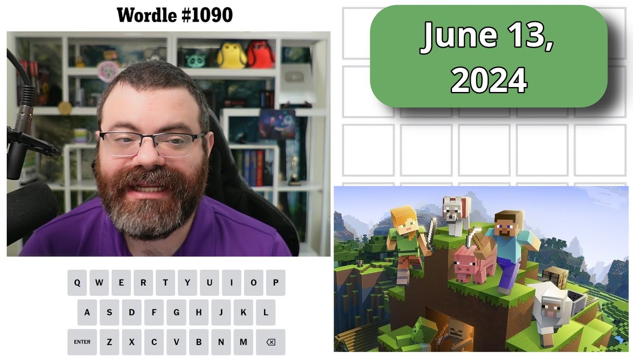 Solving wordle 1090 june 13 2024 youtube