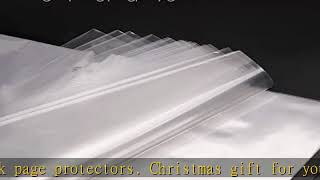 KTRIO Sheet Protectors 8.5 x 11 inch Clear Page Protectors for 3 Ring Binder, Plastic Sleeves for B