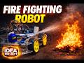 🔥🚒 مشروع عربيه المطافي الذكية | Fire Fighting Robot 🚒🔥