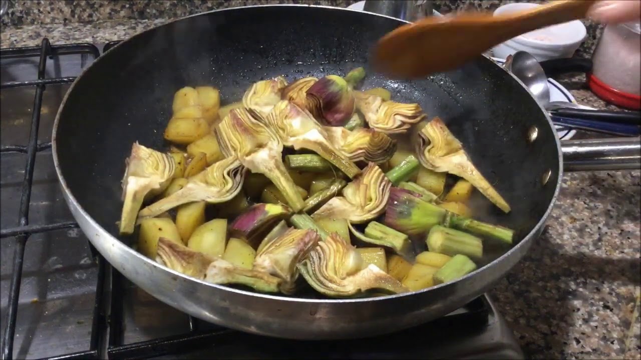 carciofi e patate (videoricetta n° 1037)