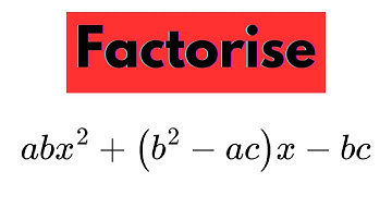 Factorise : abx^2 + ( b^2 -ac ) x -bc | Find the roots | class X Polynomial | Class X Quadratic Eq