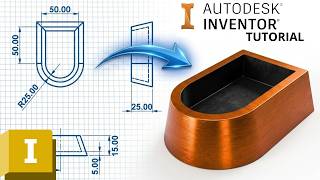 Autodesk Inventor Beginner Series -  How to use Taper Angle #15