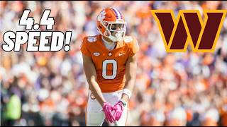 Washington Commanders Draft WR Antonio Williams: Speedster From Clemson