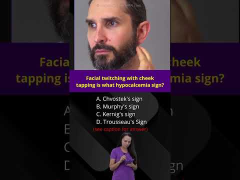 Nurse NCLEX Quiz: What Facial Twitching Sign is This? #shorts #nursing