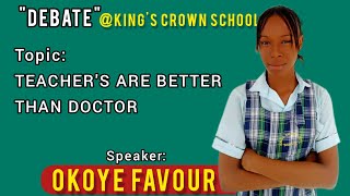 DEBATE || TEACHER'S Are Better Than DOCTOR || MICHSON TV