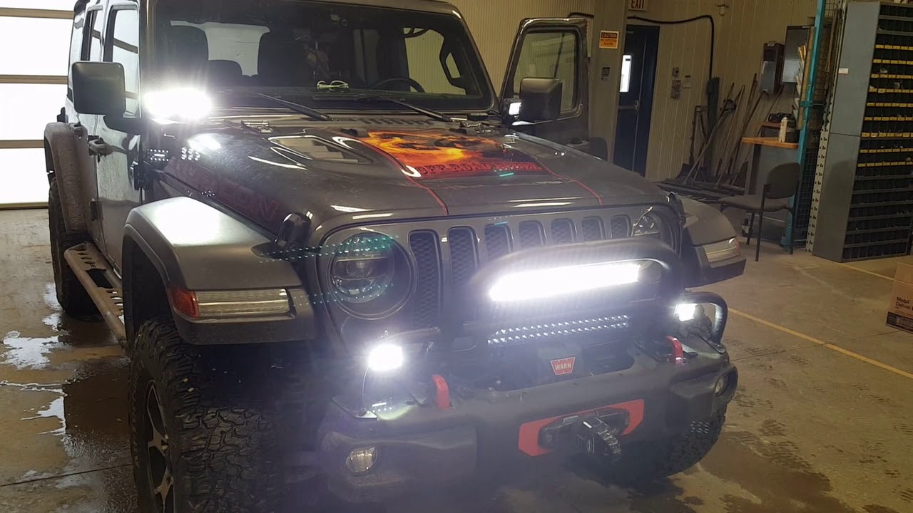 JL JEEP AUX LIGHTS &MUD FLAPS 2 YouTube