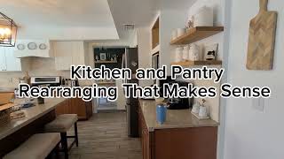NEW! Kitchen and Pantry Rearranging And Oganizing That Makes Sense!