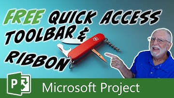 Free Ribbon and Toolbar for Microsoft Project Professional