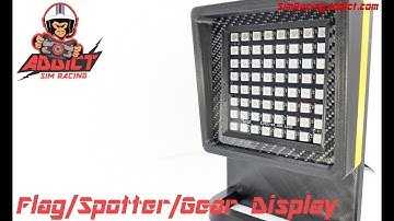 Sim Racing Flag Gear Spotter Display with custom flags