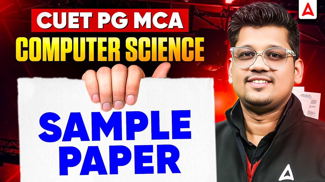 CUET PG MCA Computer Science 2026 Sample paper - YouTube