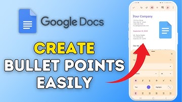 How to Create Bullet Points in Google Docs 2025?