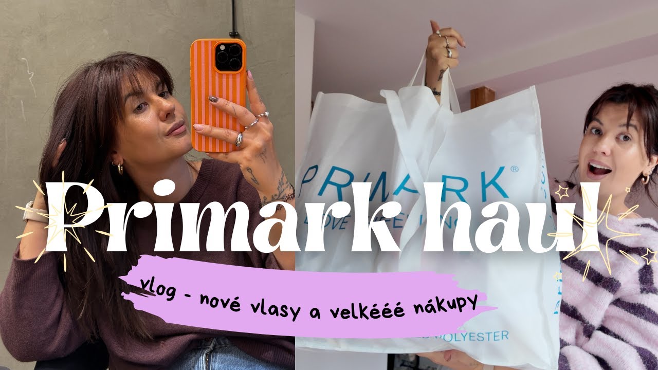 PRIMARK HAUL🛍, mám zase nové vlasy?!🙆🏼‍♀️🥵
