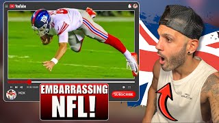 BRITISH GUY reacts to the MOST Embarrassing Moments in the NFL!