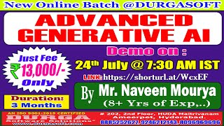 ADVANCED GENERATIVE AI Online Training @ DURGASOFT screenshot 4