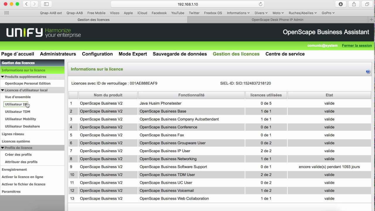 UNIFY X3 Booster : Installation Poste IP 1 - YouTube