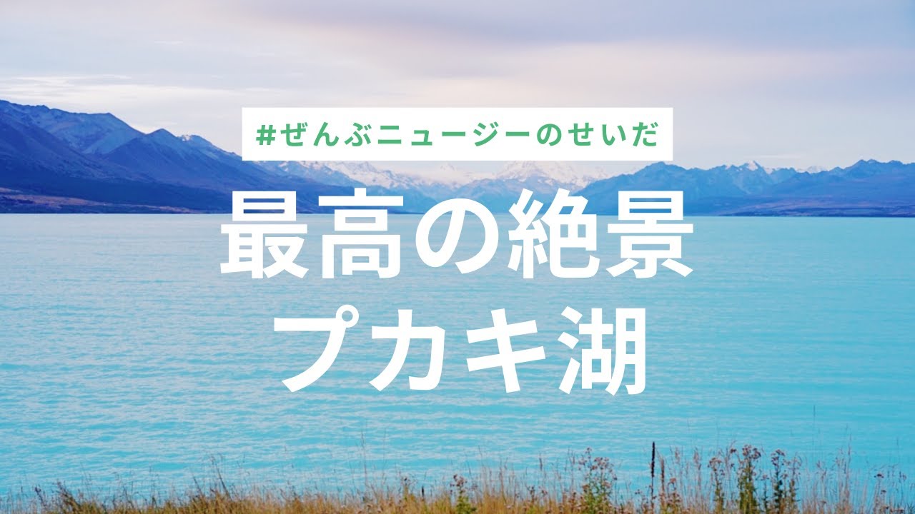 ニュージーランド最高の絶景 プカキ湖 は日本人の99 が知らない絶景 Youtube