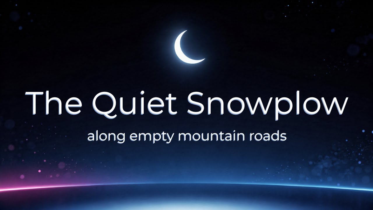 Whispered Night Story – The Quiet Snowplow Along Empty Mountain Roads