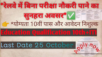 IRCTC Recruitment 2022 – Online Apply for 80 Apprentice Trainee Posts#@irctc.com!11/10/22