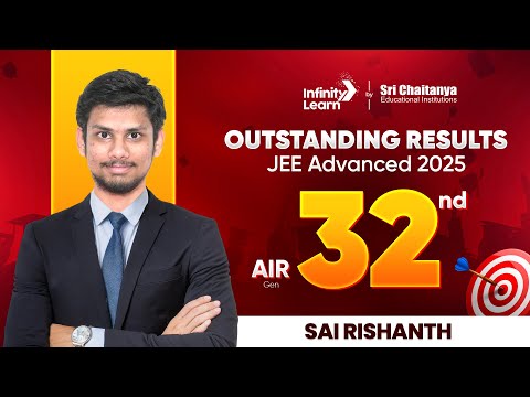 JEE Advanced 2025 Topper Sai Rishanth (AIR 32) | Success Story from Sri Chaitanya