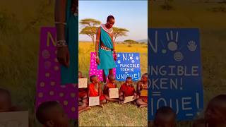 NFT explained by Maasai tribe 🎨 #nft #crypto #blockchain #maasai #funny
