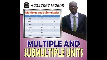 multiples and submultiples of units