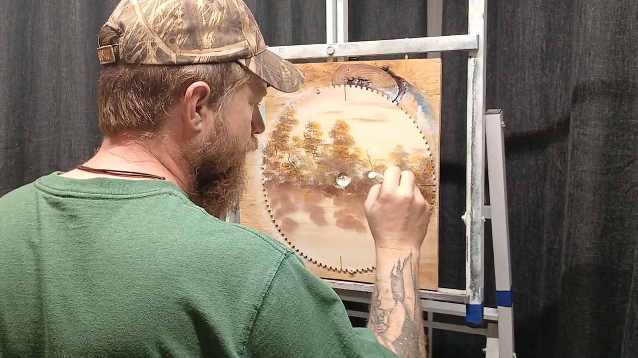 Fishing in Heaven | Comforting Sunset River Oil Painting Tutorial (Real Time)