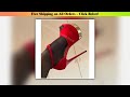 Red Platform Flock T Strap Sandals Peep Toe Stiletto British Style Summer Fashion Women Casual