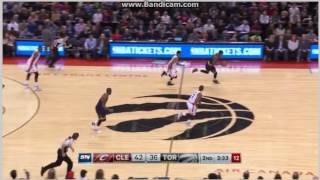 JR Smith steal and dunk - Toronto Raptors vs. Cleveland Cavaliers - NBA 28/10/2016