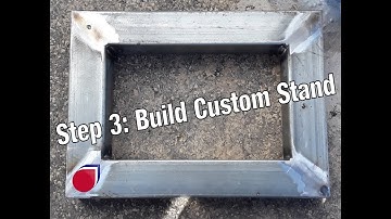 Installing a slide gate operator Step 3: Building the stand | SC0041