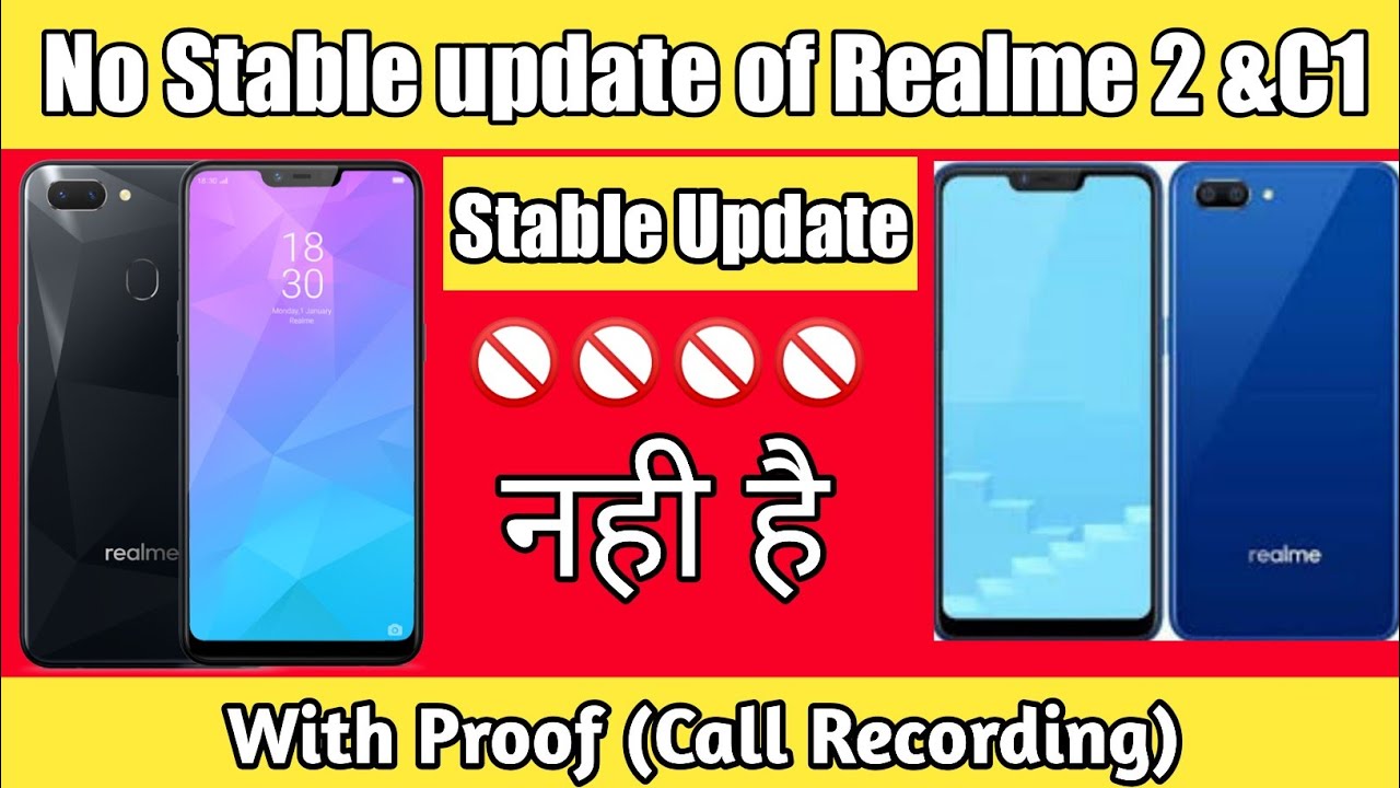 ColorOS 6 Stable update On Realme 2 &C1  || Update Nahi aya😥