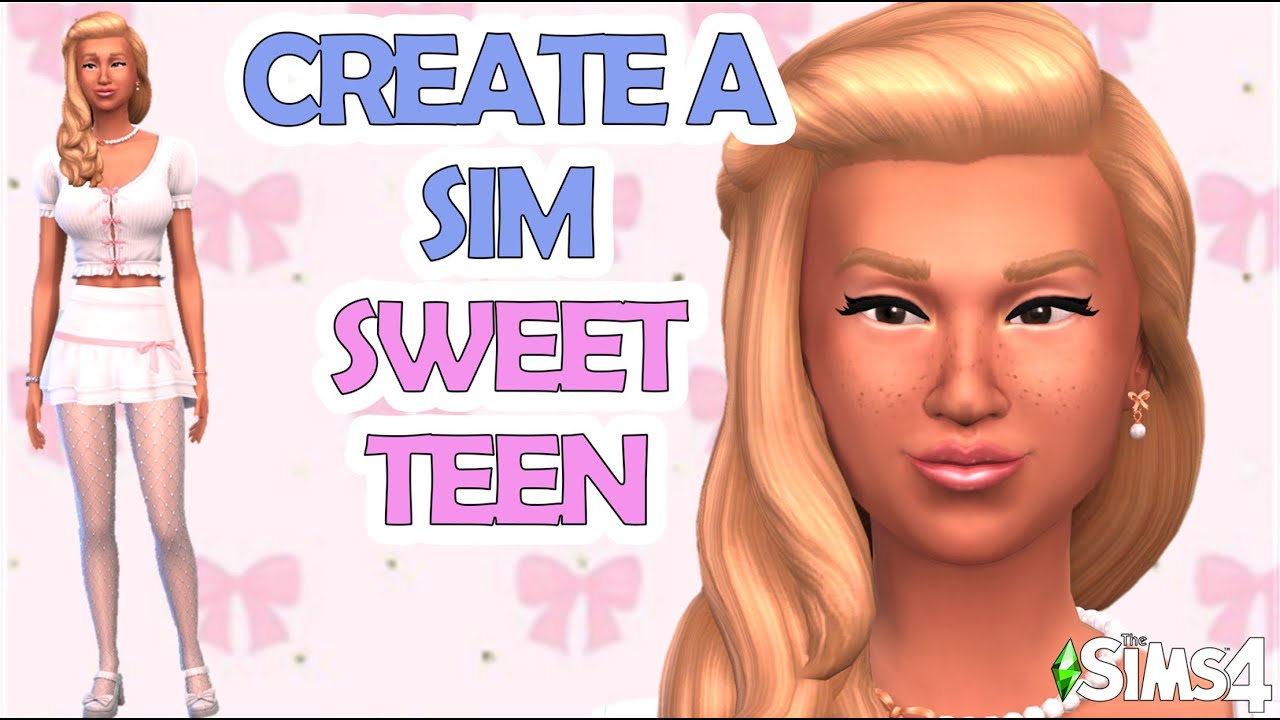 Creating a Sweet Allure Teen Sim - Sims 4! [ No CC]