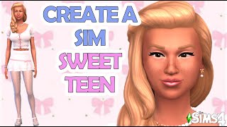 Creating a Sweet Allure Teen Sim - Sims 4! [ No CC]