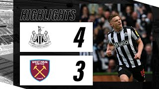 Newcastle United 4 West Ham United 3 | Premier League Highlights image