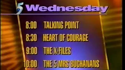TCS Channel 5 line up and ident 19.4.1995