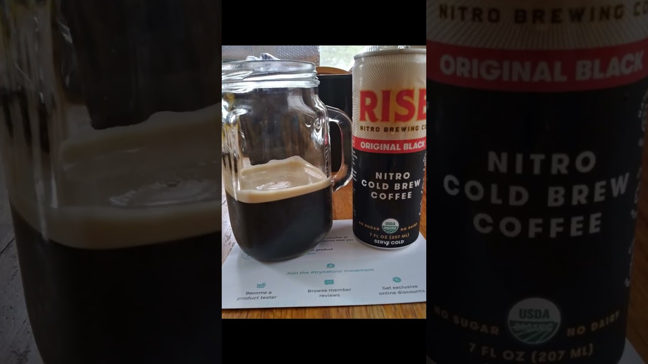 Social Nature & RISE Brewing Co. Nitro Cold Brew Coffee, Original Black 