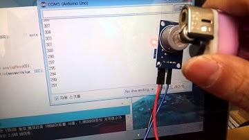 Arduino Uno 로 MQ-7 가스센서를 이용해 가스 감지시 시리얼 모니터로 출력값 출력하기