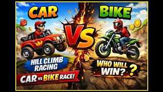 Hill Climb Racing 🚗 vs 🏍️ | Car vs Bike Ultimate Race Challenge! screenshot 1