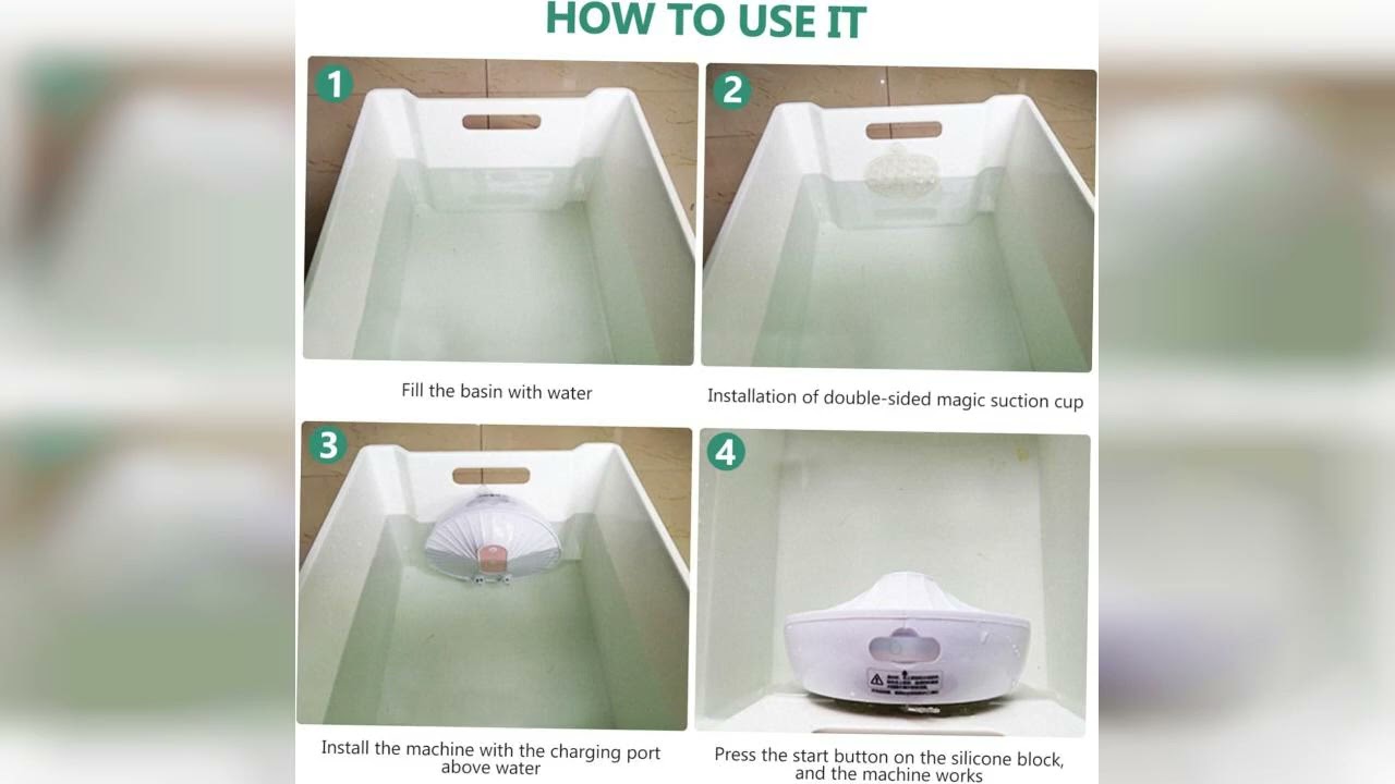 Review: Portable Dish Washing Machine Mini Fruit Vegetable Handheld Ultrasonic Dishwasher Easy...