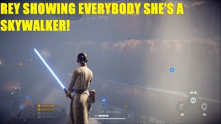 Rey defending her planet like a boss This defending match felt like the old days - SWBF2