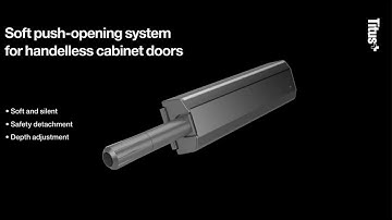 Titus Push Latch S2 - push open for cabinets for silent and bounceless door opening