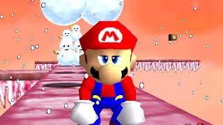 Super Mario 64 Decades Later - 100% Walkthrough Part 3 Gameplay Cool, Cool Mountain & Snowman's Hat