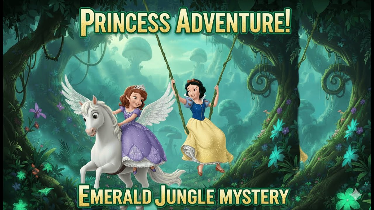 Princess Sofia & Snow White 💕| The Emerald Jungle Mystery ✨| English Stories For Kids |