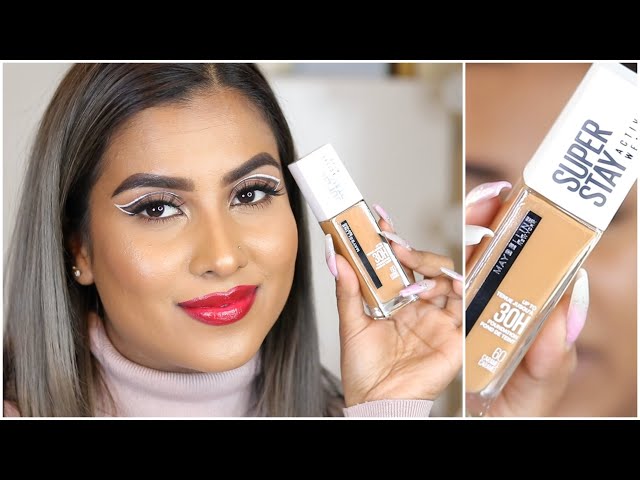 Maybelline Superstay Active Wear 30H Foundation || Review and Wear Test -  YouTube