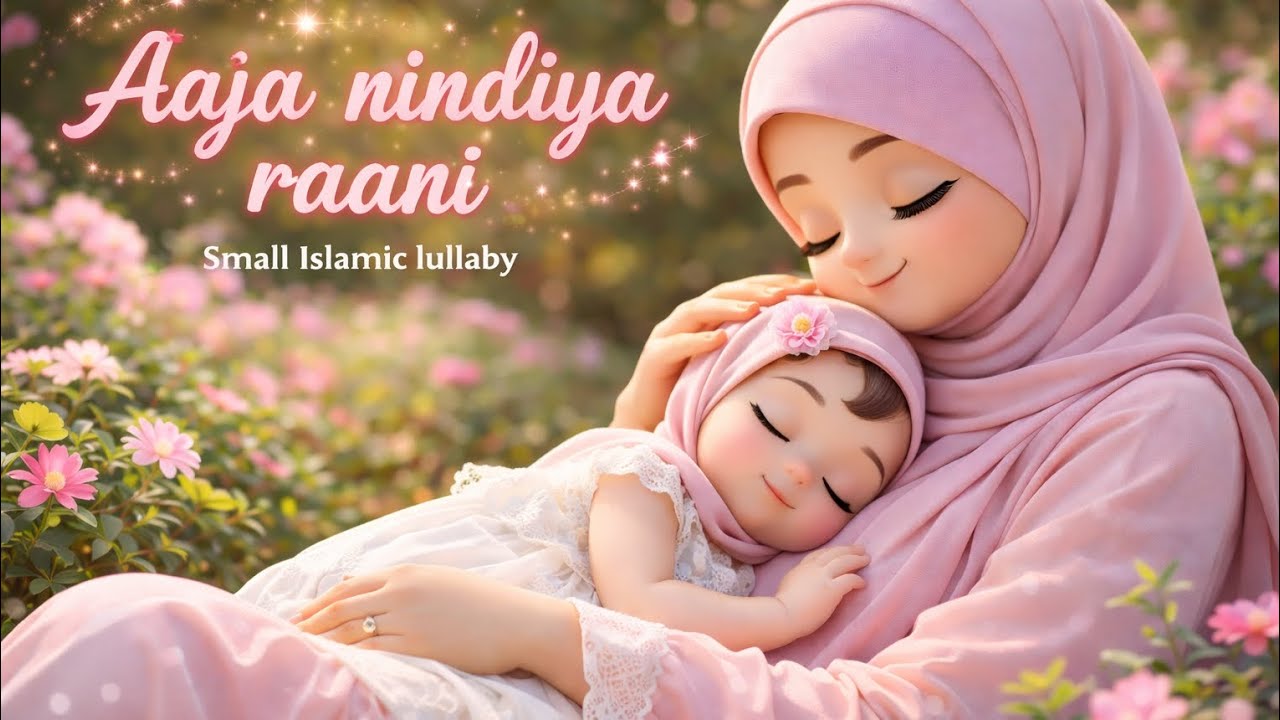 Aaja Nindiya Raani | Sweet Islamic Lullaby for Babies | Peaceful Sleep Song | Cute Hijabi Baby