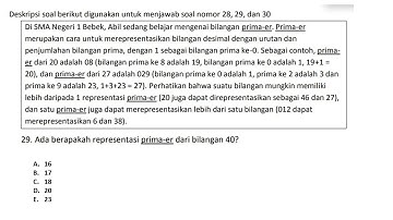 LATIHAN SOAL OSK KOMPUTER NO 29