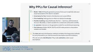 Causal Inference through the lens of probabilistic programming [PyCon DE & PyData 2026]