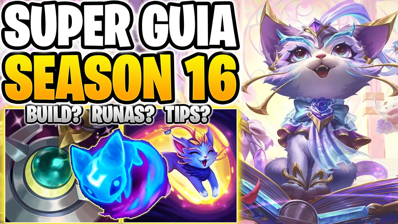 GUIA DE YUUMI SEASON 16 | COMO JUGAR YUUMI SOPORTE FACIL Y RAPIDO | BUILD, RUNAS, CONSEJOS, TIPS MAS